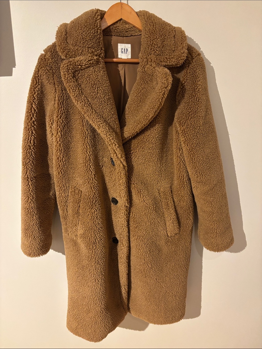 GAP Camel Teddy Coat Size S
